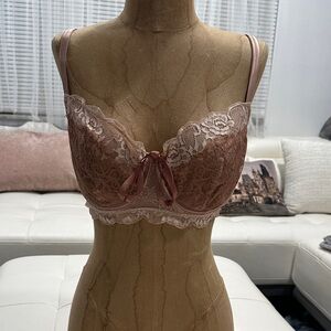Intimissimi Lace Underwire Bra in Brown and Pink- Size 38C